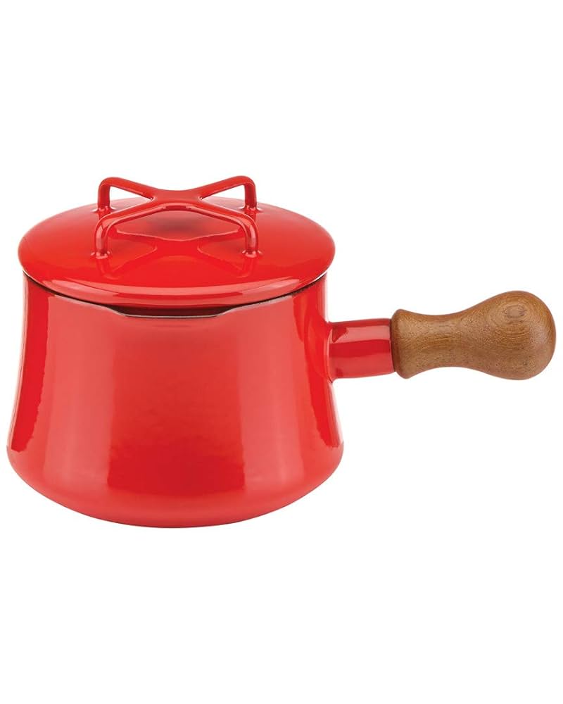 DANSK Købenstyle 赤 ミルクパン Dansk Købenstyle Saucepan, Enameled Carbon Steel, 6 Colors